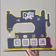 Sewing Machine Shaped - Smart NFC 4QR Table Top  Standee