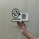 Logo Cutout Shaped - All in One Smart NFC 1 QR Table Top Standee