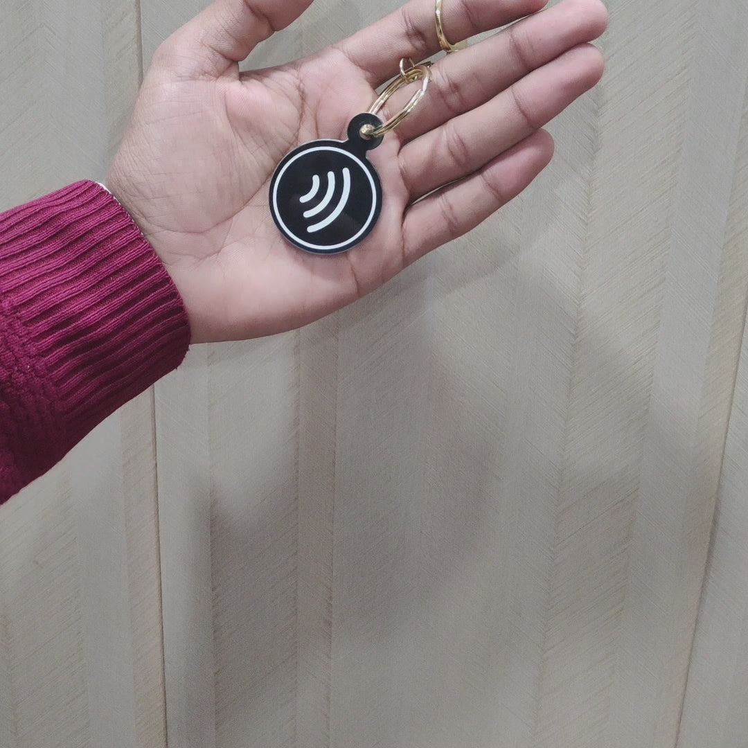 Smart NFC Instagram Keyring - without QR Code(Fixed Design, Your Link Added)