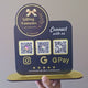 Logo Cutout Edition Shape - Smart NFC 3-in-1 Table Top Standee  ( Big Logo )
