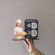 Chef Cutout Smart NFC 2QR Standee - For Pizza Outlet