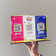 Premium Smart NFC 3QR Table Top Standee | Social Media Theme Edition-Youtube, UPI Payment, Facebook