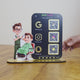 Salons Cutout Smart NFC 3-in-1 Tabletop Standee - Portrait Style - For Salons & Beauty Parlours - I