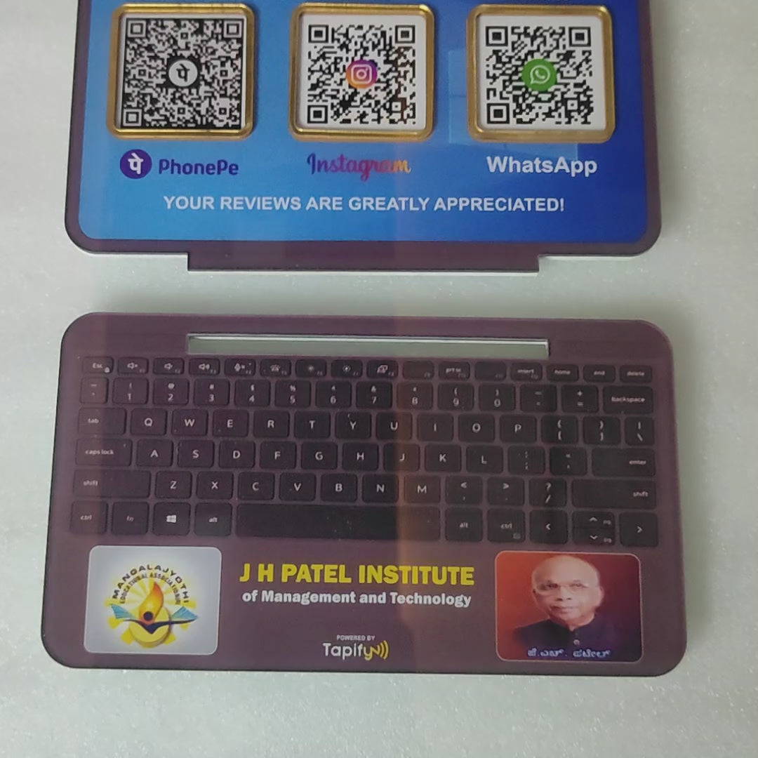 Laptop Shape Smart NFC 3-in-1 Tabletop Standee