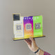 Logo Cutout Premium Smart NFC 3QR Table Top Standee | Social Media Theme Edition-II