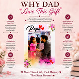 Personalized Dad Photo Frame – Custom Acrylic Gift for Father & Son/Daughter
