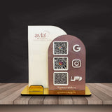 Premium Arch Shaped Smart NFC 3-in-1 in Cutout ( With card Holder )