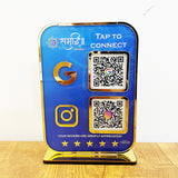 Premium Smart NFC 2-in-1 Table Top Standee | Portrait Style | Gradient Colour