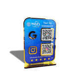 Premium Smart NFC 2-in-1 Table Top Standee | Portrait Style | Gradient Colour