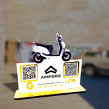 Scooty Cutout Edition - Smart NFC 2-in-1 Table Top Standee - Google, UPI-II