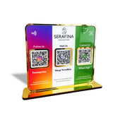 Premium Smart NFC 3-in-1 Table Top Standee -Theme Edition - Instagram,Website,Whatsapp