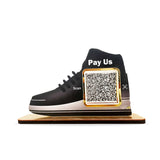 Shoe Shaped Smart NFC 1 QR Tabletop Standee