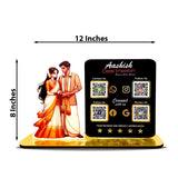 Couple Cutout Smart NFC 4QR Standee