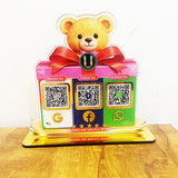 Teddy Cutout Gift Shaped - Smart NFC 3-in-1 Table Top Standee