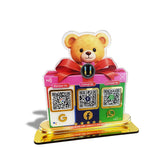 Teddy Cutout Gift Shaped - Smart NFC 3-in-1 Table Top Standee