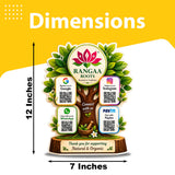 Tree Shaped Smart NFC 4-in-1 Table top Standee - II