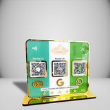 Premium Smart NFC 3-in-1 Table Top Standee - Tripadvisor, Google, Whatsapp-Theme