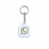 Smart NFC WhatsApp Keyring - without QR Code(Fixed Design, Your Link Added ) Acrylic Logo