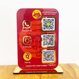 Smart NFC 3-in-1 Standee | Custom Background | Portrait Style