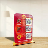 Smart NFC 3-in-1 Standee | Custom Background | Portrait Style