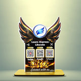 Wings Shaped - Smart NFC 3-in-1-Tabletop Standee | For - Dance Studio